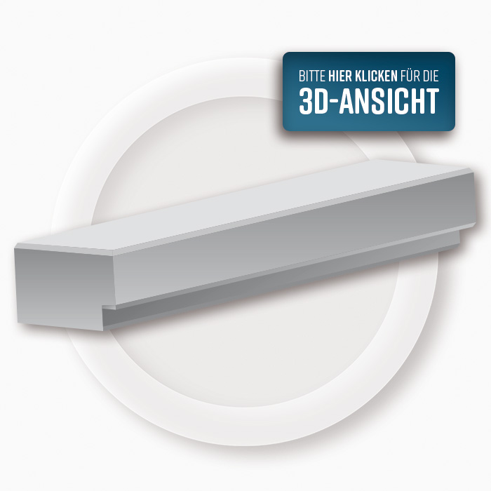 Blockstufe Fleur einzeln mit Untertritt zum Einbau von LED- Beleuchtung