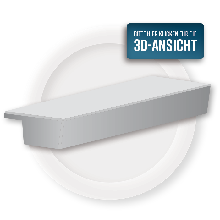 3D-Ansicht einer Blockstufe mit Untertritt und WDVS-Protect-System
